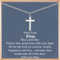 Christening Gift for Boy, Cross Necklace Gifts, Holy Communion Gifts Confirmation Gifts Baptism Gifts for Boys, Silver Chain with Cross Pendant for Son Grandson Nephew Christmas Easter Thanksgiving Da