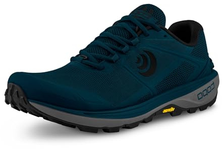 Topo Athletic Men's Terraventure 4 Comfortable Cushioned Durable 3MM Drop Trail Running Shoes, Athletic Shoes for Trail Running, Navy/Black, Size 8.5