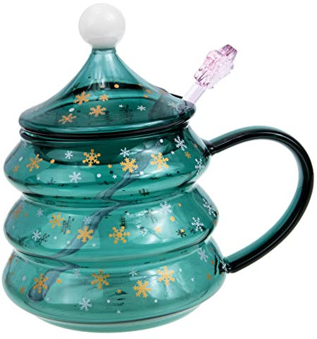 Ciieeo Einzigartige 3d Weihnachtsbaum Glas Tasse Von Stylish Christmas für Tassen Kaffee Saft