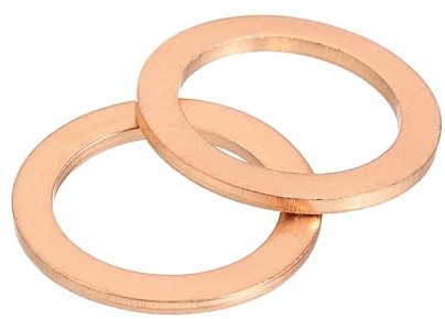QUARKZMAN 15 Stück Unterlegscheiben Kupfer M16 x 22 mm Metrische Metall Flache Dichtringe Kupferringe Hardware-Befestigungselement für Schrauben Bolzen Muttern Feder