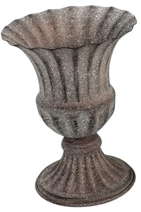 MUSISALY Vaso Da Fiori Per Cimitero in Metallo Portafiori Per Tomba Vaso Commemorativo Elegante Per Decorazione Funeraria Contenitore Per Fiori Artificiali o Freschi