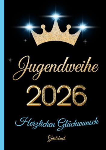 Gästebuch zur Jugendweihe-Herzlichen Glückwunsch-Blau: Ein besonderes Geschenkbuch für Mädchen und Jungen zur Jugendweihe für Eintragungen und ... Jugendlichen. Ein schönes Jugendweihe Album.