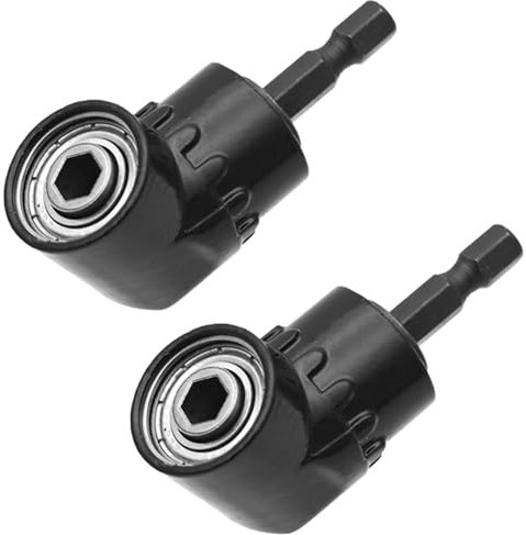 2 Pcs 105° Winkelaufsatz für Akkuschrauber, Magnetischer Winkelschrauber 1/4-Zoll, Winkelgetriebe Akkuschrauber, Winkelbohrer für das Bohren des Schmalen Raumes, Knickschrauber Aufsatz