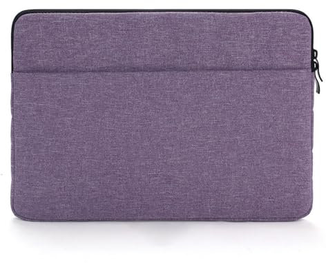 Laptop Bag Protective Padded Computer Sleeve Bag Case Cover, Compatible with 13.1 13.3 13.6 13.9 14.2 Apple MacBook Air Pro, Asus Dell Microsoft Notebook Chromebook Ultrabook (Purple, 13/13.3)