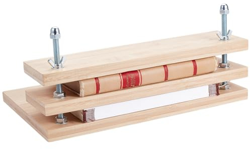 BENECREAT Pressa per Legatoria In Legno A 305x200x138 livelli Da 3mm, Strumenti Fai Da Te per La Rilegatura di Libri per Lavori Artigianali di Rilegatura di Libri e Forniture per Cucire