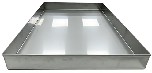 Bandeja de Goteo para Aire Acondicionado, Bandeja Antiderrames Acero Inoxidable Espesor de Pared 0,8 mm Bandejas de Riego Multifuncional, para Interior o Comercial(30x120cm(12x47in))