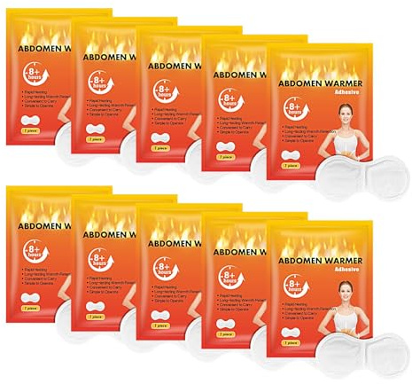 Heizpflaster – 10 Packungen Winter-Wärmepads, selbstheizende Bauchpflaster | Fußwärmer und Kälteprävention, tragbares, selbsterhitzendes Körperpflaster für Bauch- und Fußkomfort, anhaltende Wärme