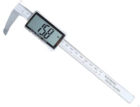 6 tum 0-150 mm digital skjutmått LCD-display tum metrisk konvertering hög precisionsmätverktyg(A)
