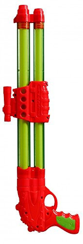 Best Sporting Wasserpistole mit 2 Düsen I Reichweite ca. 10 Meter I Farben: grün/gelb oder orange/grün I Länge: 44 cm I Wasserpistolen für Kinder I Für Sommerpartys, im Freien, Kindergeburtstag