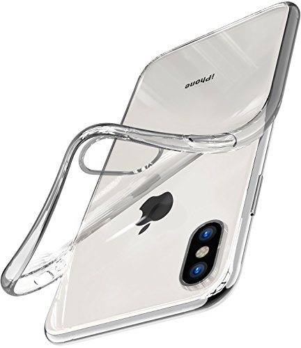 AVANA Hülle für iPhone XS Hülle, iPhone X Schutzhülle Silikon Transparent | Slim Fit Case, Schutz, TPU Handyhülle, Weiche Schale, Cover