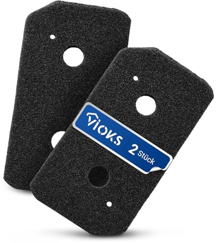 VIOKS 2x Trockner Filter Schaumstoff Ersatz für Bosch 12007650 Flusensieb | für Wäschetrockner Wärmepumpentrockner