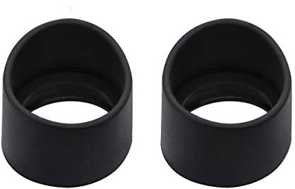 Kit di accessori per microscopio 2 pz Soft Gomma Oculare Eye Shield 32-33mm Guardie for occhi Tazze for accessori for microscopio stereo binoculare Vetrini per microscopio
