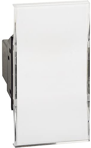 Pulsante largo con porta etichette 3ABticino K4040 Living Now2 moduli