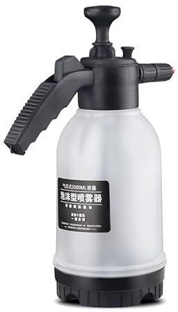 Pulverizador de presión manual de 2 litros para lavado de coches, espuma de nieve, riego de jardín, rociador de agua manual