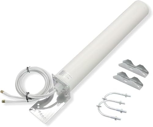 Antenna esterna 5G 4G LTE 3G GSM | Impermeabile IP67 | Potente guadagno 18DBI omnidirezionale | Antenna esterna | 2 * 2 5 m SMA maschio