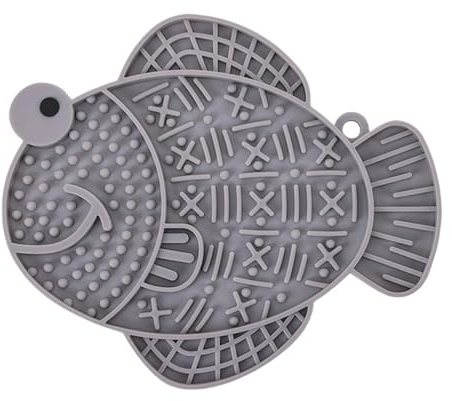 Hundslickmatta - långsam utfodring valp slickmatta | anti-tristess hundmatta med sugkopp, halkfri hundslickmatta med enkel nätdesign