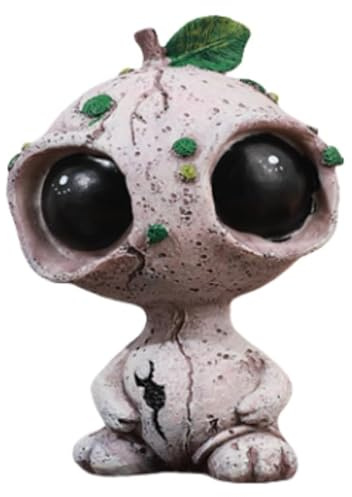 getuse Kompakte Alien-Elfen-Figur, große Augen, niedliche dekorative Statue für Eingang, Büro, kreative Heimtextilien