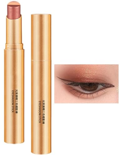 Yaztauho Cream Eyeshadow Stick, Shimmer Ögonskuggspinnar | 3-Color Gradient Ögonskuggpenna - Glitter