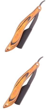 Didiseaon 2 Piezas Afeitadora Plegable Maquinillas De Afeitar Derecho Aseo Para Equipo Cuerpo Women Cortador De Pelo Hombres Hoja Única Maquinilla De Afeitar Afeitadoras Cera Madera