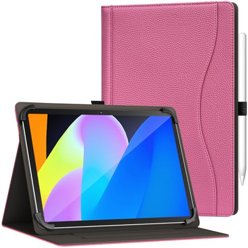 GOZOPO Universal Case for 10.1 inch Tablet/MUISOO 10.4 inch Tablet | Cover for Android Tablets 9.6-11 TABWEE/Hakaug/Urao/FEONAL/TECLAST/Lenovo, PU Leather Protective Cover with Stand and Pocket