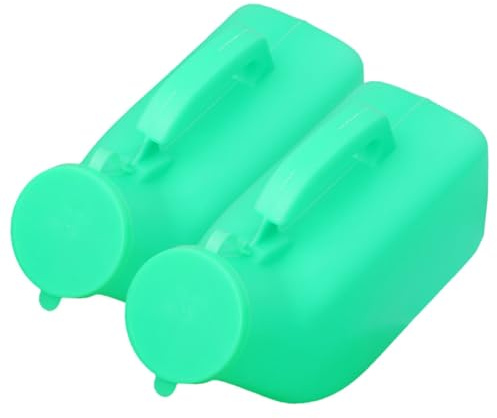 HEALEEP 2 pezzi Orinatoio Portatile con Design Ergonomico e Spessa Urina Riutilizzabile per Ospedale Viaggi e Outdoor Colore Casuale Colore Casuale
