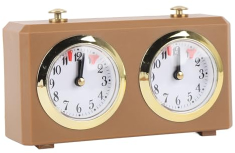 CFTGIW Mechanische Schachuhr Vintage Analoge Schachuhr mit Großen Zifferblättern Aufziehmechanismus für Weiqi-Wettbewerbe Hellblaue Wicklung, die bei Bedarf und Mechanischer Uhr Mechanisch Entfällt