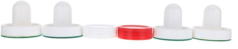 UPKOCH 2 Juegos de Empujadores de Hockey de Aire 60Mm Discos de Hockey de Aire Rojos y 51Mm