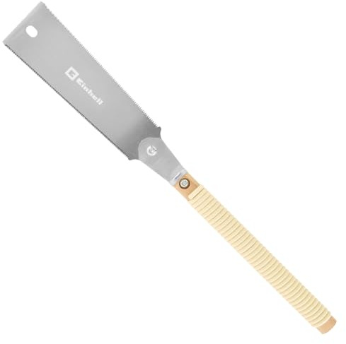 Einhell Japansäge RYOBA, 320 mm | Doppelschneide | Zugschnitt | 0,5-mm-Sägeblatt | 10 / 17 Zähne/Zoll | SK5-Karbonstahl | Zelkovenholzgriff