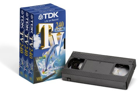 TDK T14569 TV-240 Pack de 3 Cassettes vidéo VHS (240 Minutes d'enregistrement) (Import Allemagne)