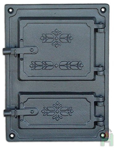 Sellon24® Revisionstür Backofentür 275x375 Ofentür aus Gusseisen Räucherei Gußeisen