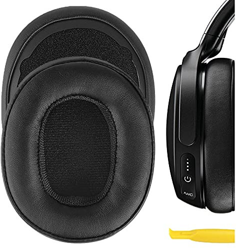 Geekria QuickFit Replacement Ear Pads for Skullcandy Venue Wireless ANC Headphones Ear Cushions, Repair Parts (Black)