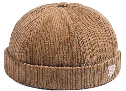 Unisex Docker brättfria mössor mössa dödskallemössa arbetare sjöman keps retro rullad manschett skalle kepsar med justerbar
