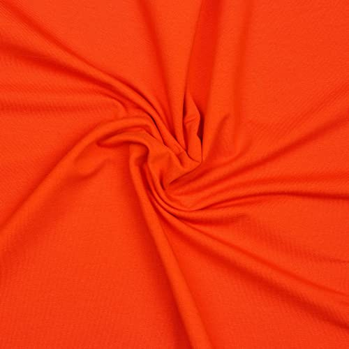 French Terry Uni Meterware Tex + GOTS zertifiziert über 50 Farben zur Auswahl Sweat (025 I Rost, 50 x 150cm)
