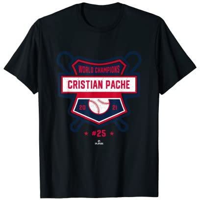 World Champions Cristian Pache MLBPA Baseball Player Camiseta