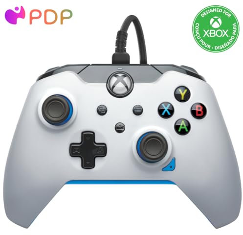 Pdp Filaire Manette Ion Blanc pour Xbox Series X|S, Gamepad, Filaire Video Game Manette, Gaming Manette, Xbox One, Licence Officiel - Xbox Series X