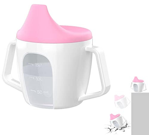 XUCHEN Bicchieri Sippy per Bambini - Bicchiere antigoccia Trasparente per con Bilancia | Bicchiere antigoccia per Bambini con Manico, Bottiglia d'Acqua Portatile per Bambini