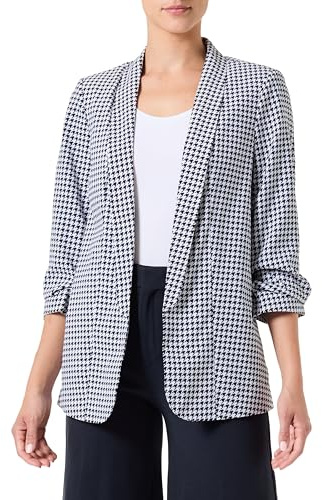 PIECES Blazer da Donna, Black/AOP: Houndstooth, XL