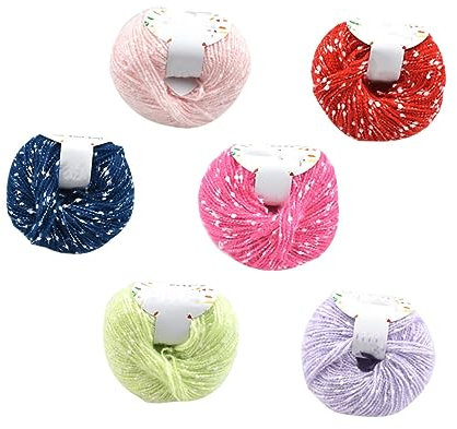 STOBOK 6 Rolle Kinderdecken Strickgarnmaterial Decke für Kinder Decken für Babys gestrickte Decke Babydecken gehäkelte Baumwolllinie Baumwollgarn Weben häkeln Creme Baumwollfaden