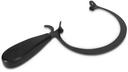 Telaio per da Gioielliere, Strumento per Impugnatura per Seghetto per Gioielli Telaio per per Trapezio Curvo con Manico Nero, Telaio per a Forma di C Senza Lama