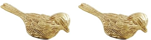 OSALADI Möbelgriff Messing Vogel Form 2 Stück Schrankknauf Schubladengriff Antik Stil Metallgriff Für Schlafzimmer Kommode Und Dekorative Möbelknöpfe