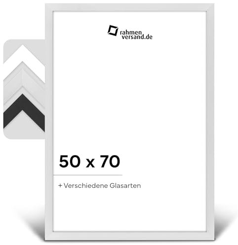 PANORAHMA BILDERRAHMEN Aluminium Bilderrahmen 50x70 cm Silber/Bilder Rahmen zum Aufhängen / Alu Rahmen