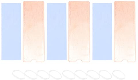 Giilayky 3 Stück M.2 SSD Kühlkörper NVME NGFF M.2 2280 Halbleiter-Festplatte aus reinem Kupfer, dünner Kühlkörper, 1,0 mm