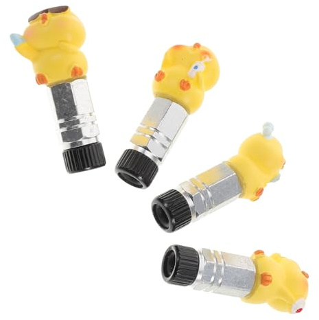 BESPORTBLE 4piezas Tapa De Válvula De Neumático De Diseño De Accesorios para Bicicleta Válvulas Decorativas y Versátiles