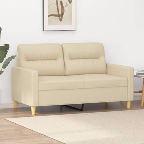 LAPOOH 2-Sitzer-Sofa Creme 120 cm Stoff, Sofas & Couches, Sofa Wohnzimmer, Sofa Für Jugendzimmer, Relaxsofa, Sofa Für Schlafzimmer, Polstersofa - 359229