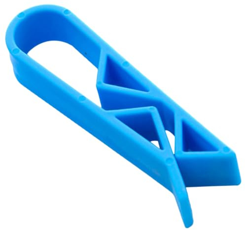 24pcs Blue Plastic Waste Bin Bag Clip for Trash Can | Lightweight Compact Design, Smooth Edge Finish, Fixing Trash Bags for Home and Other Places
