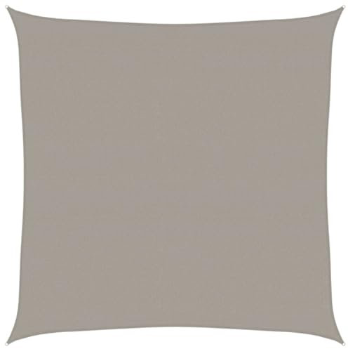 vidaXL Vela Parasole 160 g/m² Quadrata Grigio Chiaro 7x7 m in HDPE, Vela ombreggiante, Ombra da Patio, tettoia ombreggiante, Vela da Giardino, tettoia