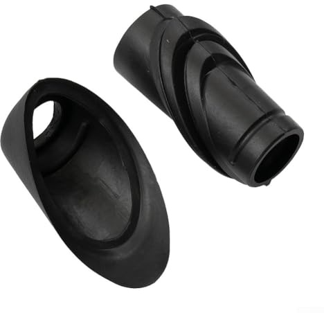 ZMdooreasy Antennen-Gummidichtungen, 1 Paar obere und untere Dichtungen, für Mercedes W124 Limousine Coupe Cabrio 1984-1993, Schwarz