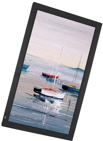 LICAEVEY 21,5 Zoll Großer Digitaler Bilderrahmen mit 5G/2,4 G WiFi & Remote, 1920x1080 FHD -Wandmontage -Display, 32 GB Speicher, App -Foto-/Videofreigabe (Nicht Touchscreen) (EU-Stecker)