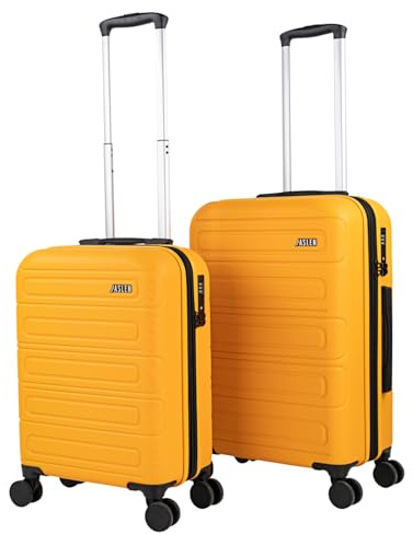 Juego Maletas De Viaje rígidas trolley con Candado de Combinación TSA y 4 D