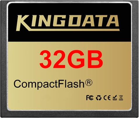 KINGDATA Scheda compact flash 32GB memoria card CF400X FAT32 Tipo I per Fotocamere Digitali Vintage